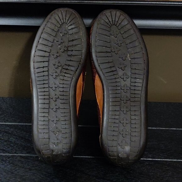 Martin Dingman Saxon Horse Bit Loafers Crocodile Grain Leather 8.5 M - Picture 4 of 10